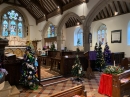 Ladock Church full of Pantomime trees!