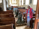 Rosie admires the Bells!
