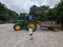 Archie inspects the Tractor and Bells Trailer